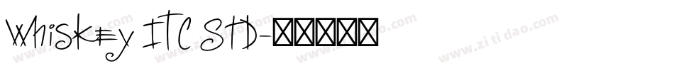Whiskey ITC Std字体转换